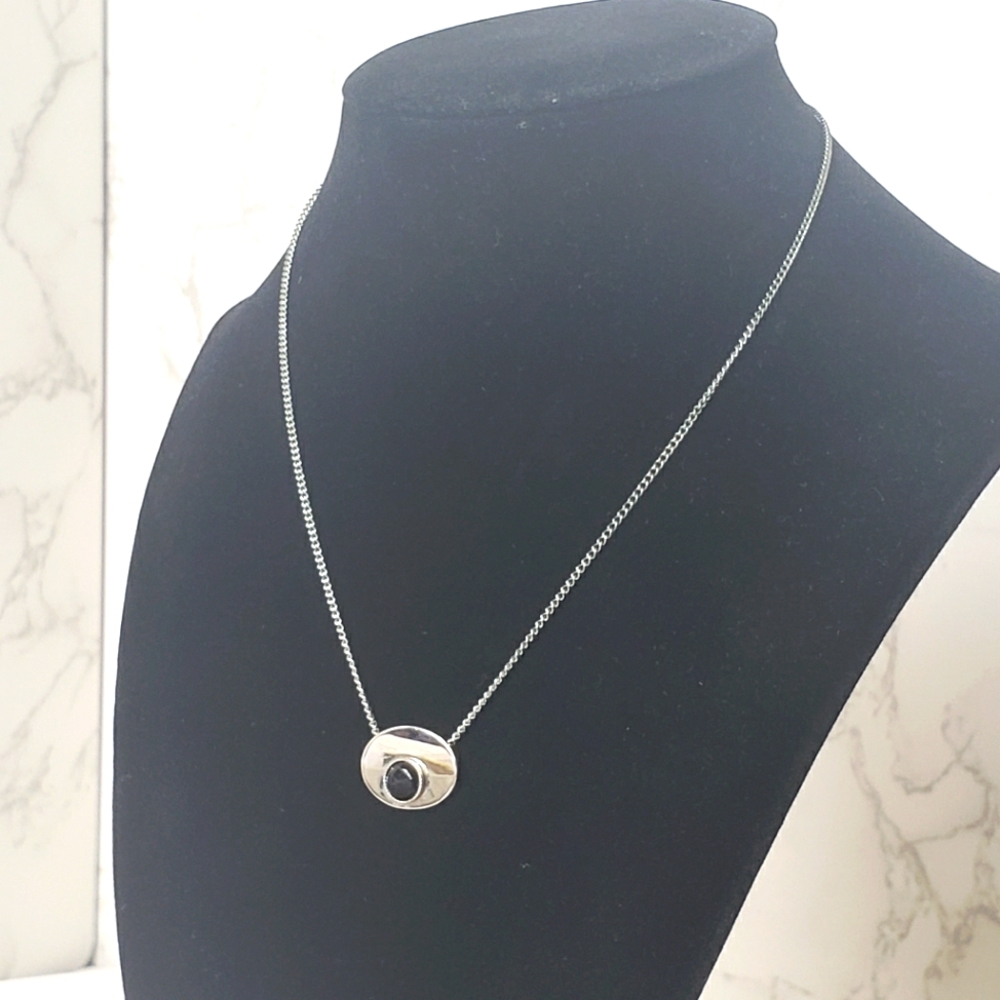 VINTAGE MINIMALIST Hematite Necklace